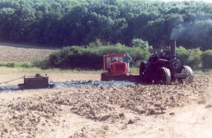 Ploughing engines can use the same cable system to dredge lakes.