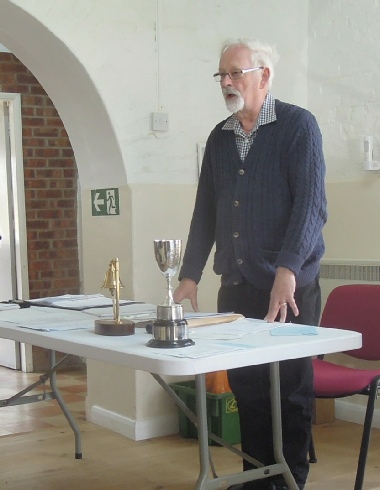 John Rhead chairing the trustees meeting (photo John Billard)