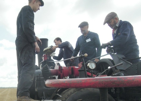 L-R Ruben, George, Charles with instructor Paul 2nd right