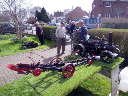 2” scale Fowler BB1 and plough made by Joe Challis and shown by his son Phil and grandson Leigh AGM 2018