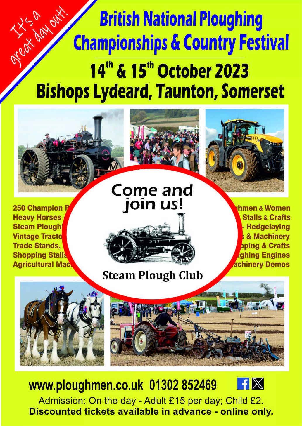 The 72nd British National Ploughing Championships & Country Festival 14th/15th October