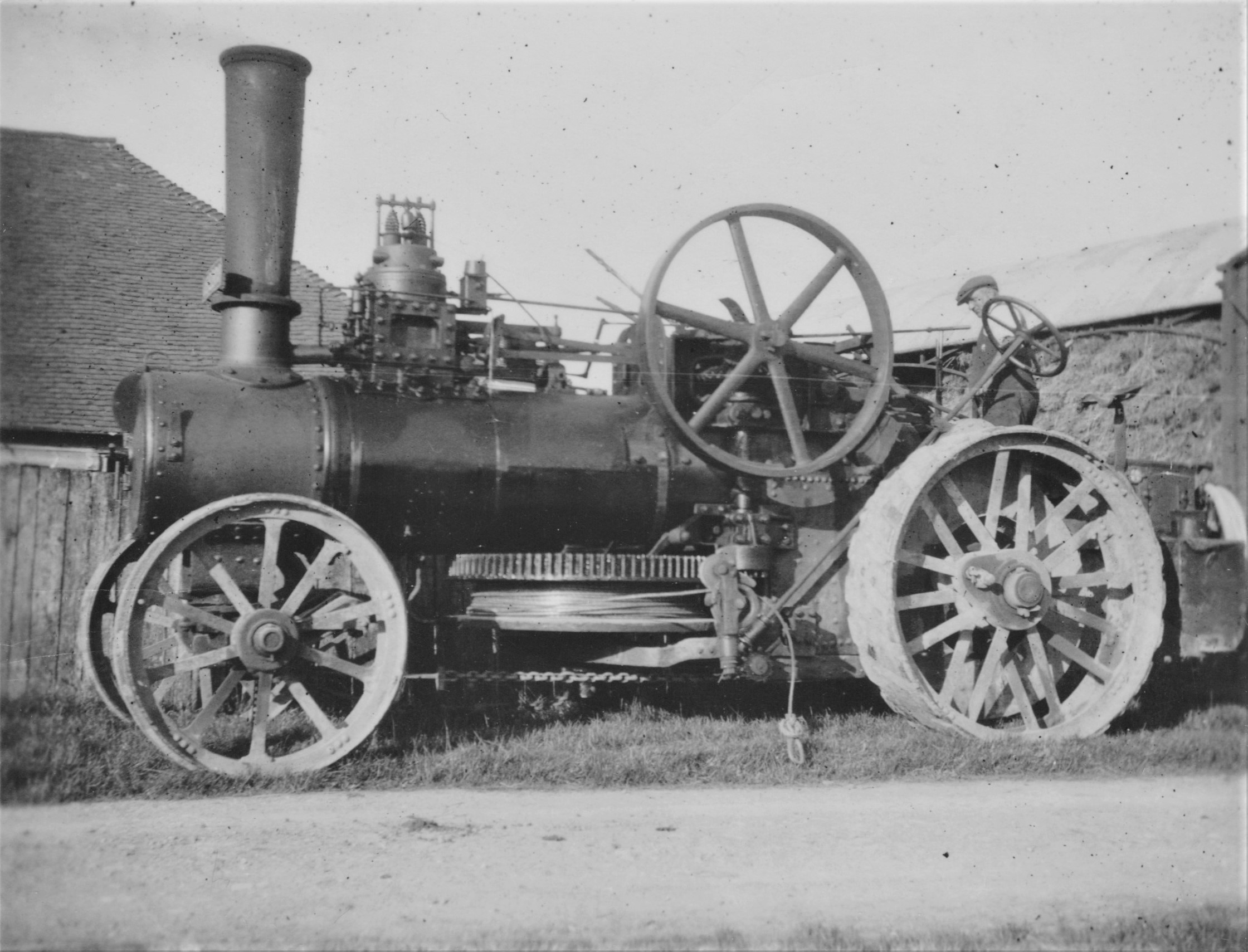 ROL015 Believed to be Fowler 8hp SC number 2967 of 1876, LH engine. Photo'd when in the ownership of Clark Maylam & Sons, Lenham, Kent post 1921.