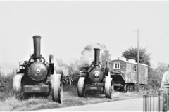 ROL035	Fowler AA7 class 15236 and 15237 of 1917 when owned by E.W. Baldock, Haverhill, Essex. 800 yd. drums. Photo'd in September 1950 after boiler washout at Great Maplestead, Essex. 